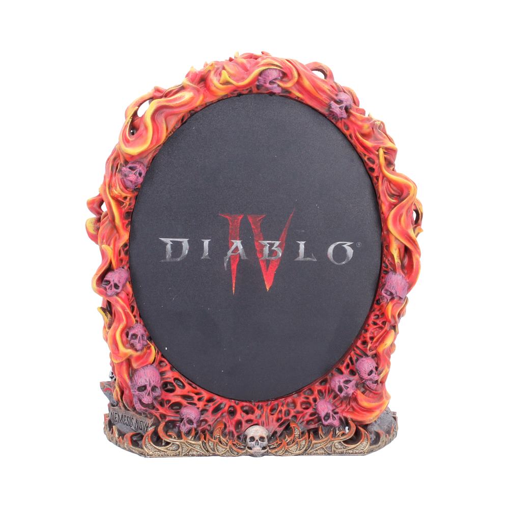 Diablo IV Mephisto Mirror - reverse with Diablo IV artwork