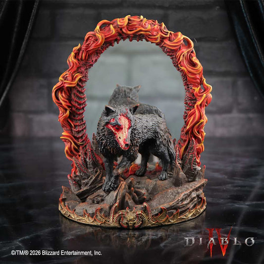 Diablo IV Mephisto Mirror - Mephisto mirror in a dark fantasy display