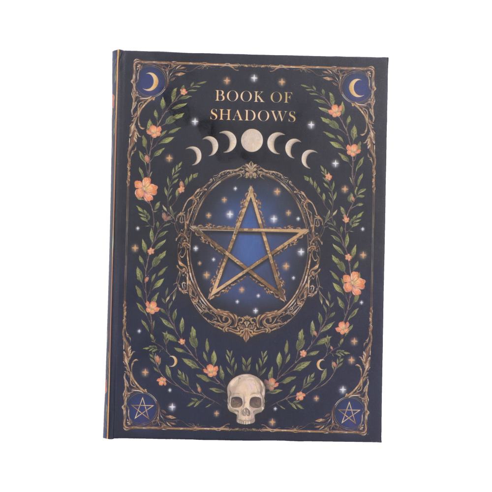 Book of Shadows Journal - pentagram and botanical Book of Shadows cover