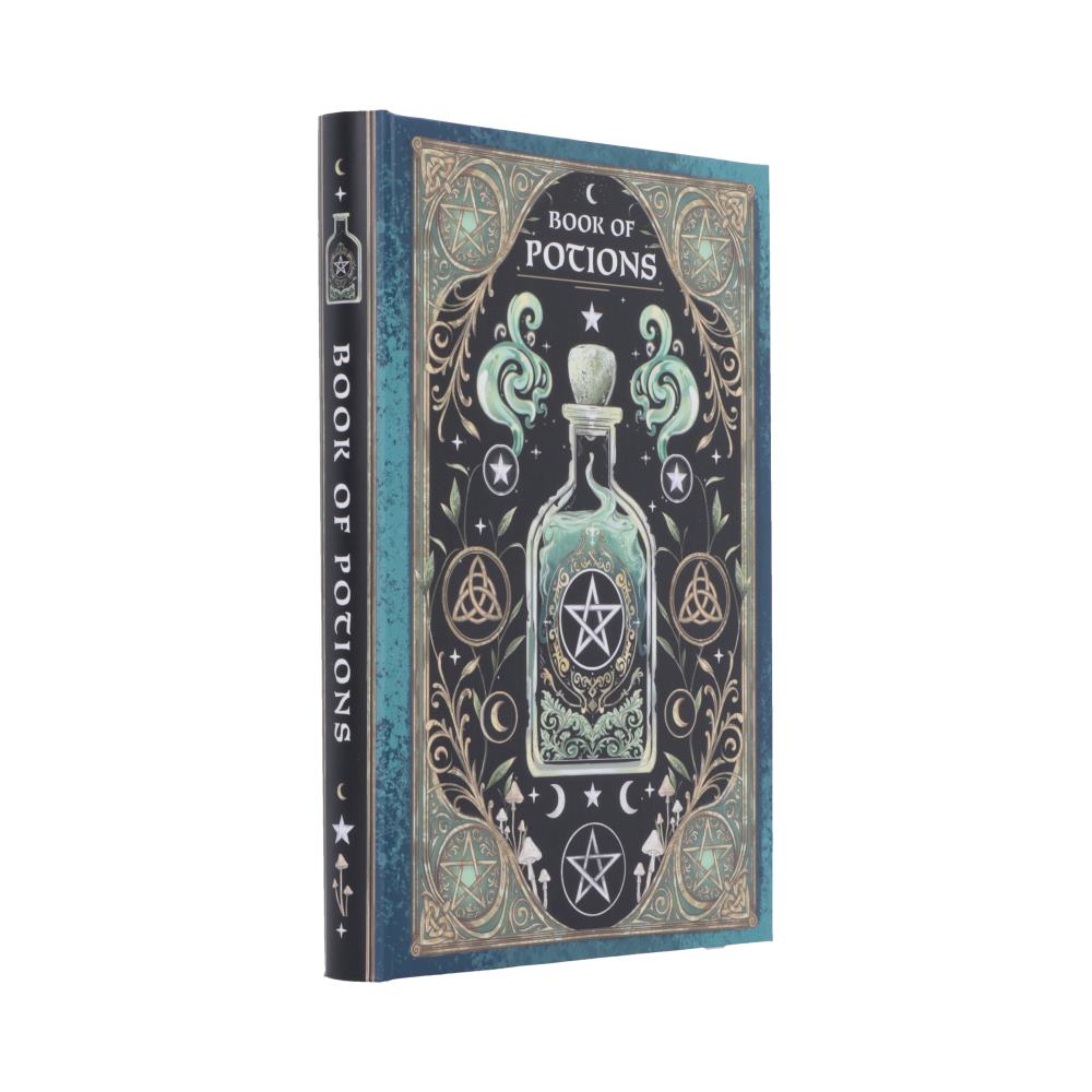 Book of Potions Journal - opposite angle of Book of Potions cover