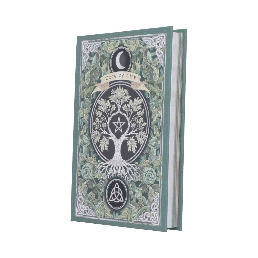 Tree of Life Journal - angled view of tree artwork and page edge