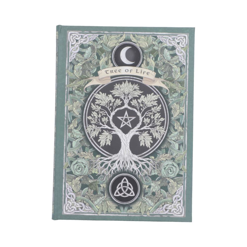 Tree of Life Journal - Tree of Life and pentagram on green cover