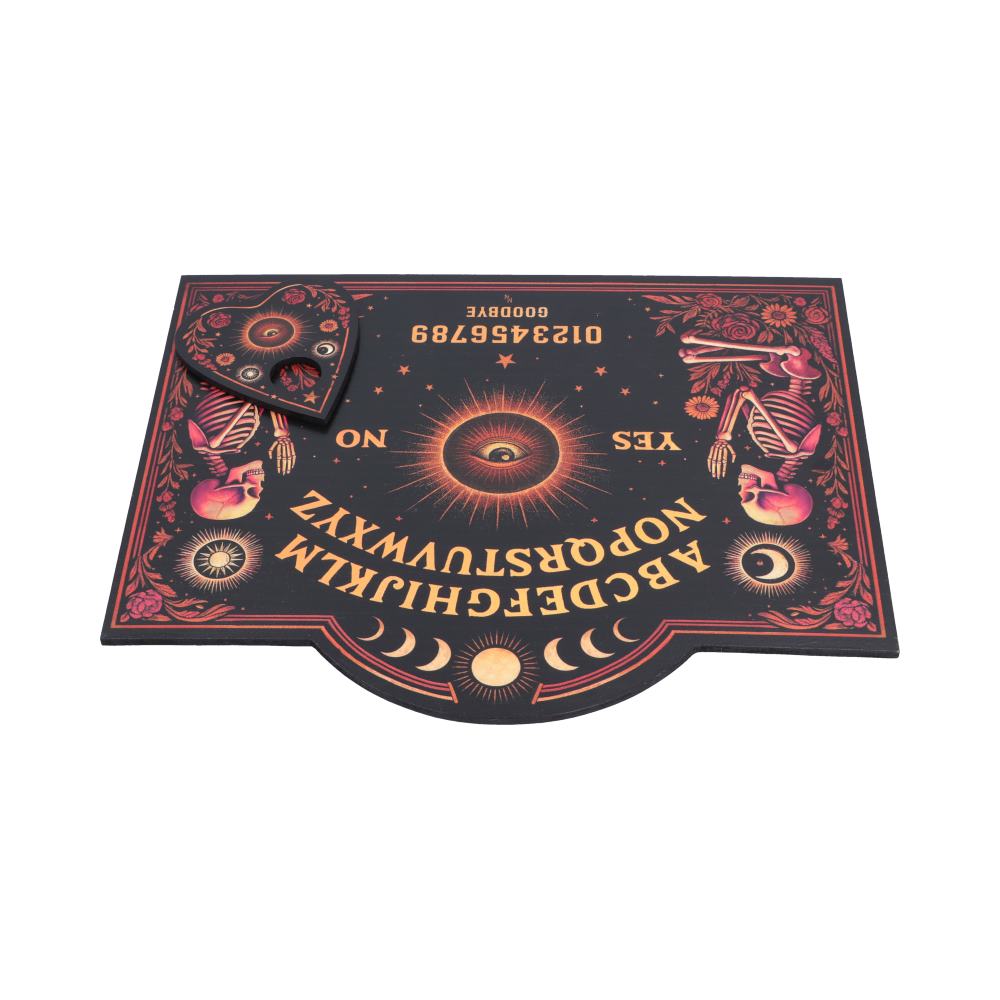 Spirit Board Bloom with Planchette - opposite orientation of spirit-board artwork