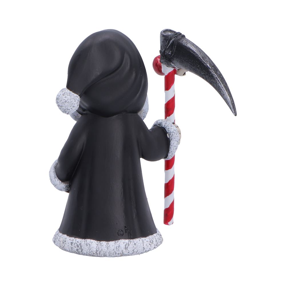 Silent Nightmares Grimble Christmas Reaper - Rear of hood and flowing black robe