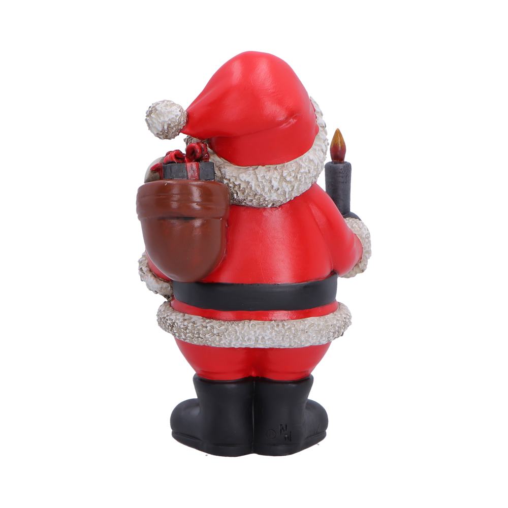 Silent Nightmares Noel Skeleton Santa - Rear showing brown sack and Santa hat