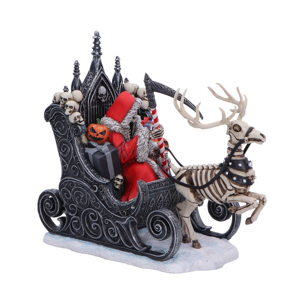 Silent Nightmares Slay Bells Reaper Sleigh - Opposite side of sleigh and candy-cane scythe