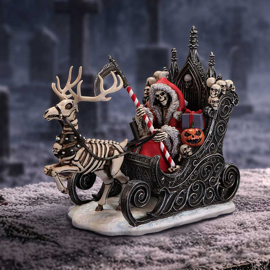 Silent Nightmares Slay Bells Reaper Sleigh - Reaper sleigh in a styled snowy setting