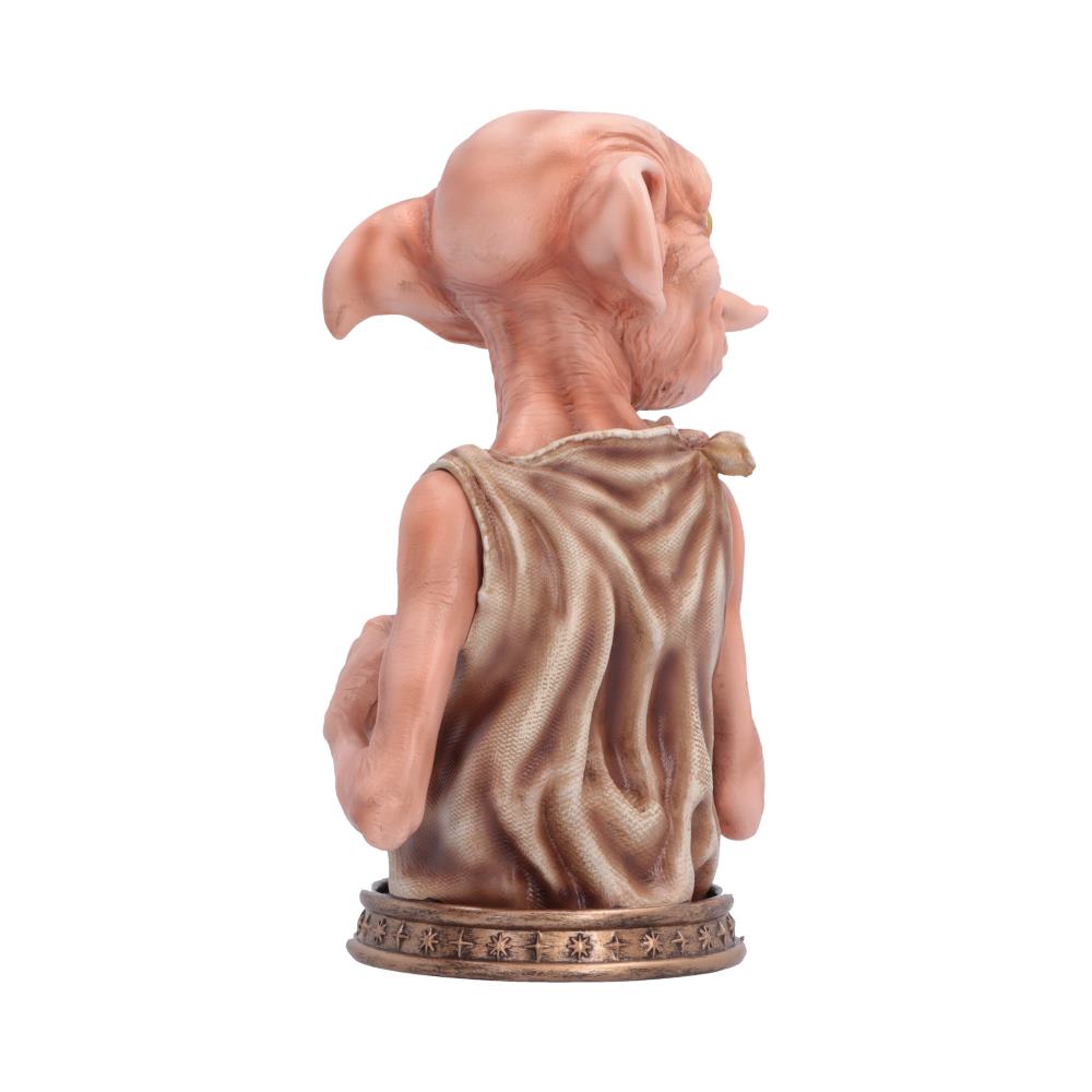 Harry Potter Dobby Bust Small - rear view of folded clothing and base