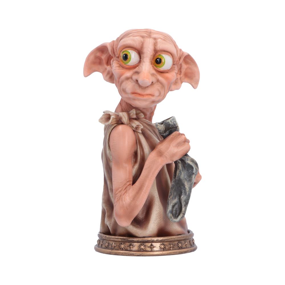 Harry Potter Dobby Bust Small - opposite angle of Dobby’s green eyes and sock