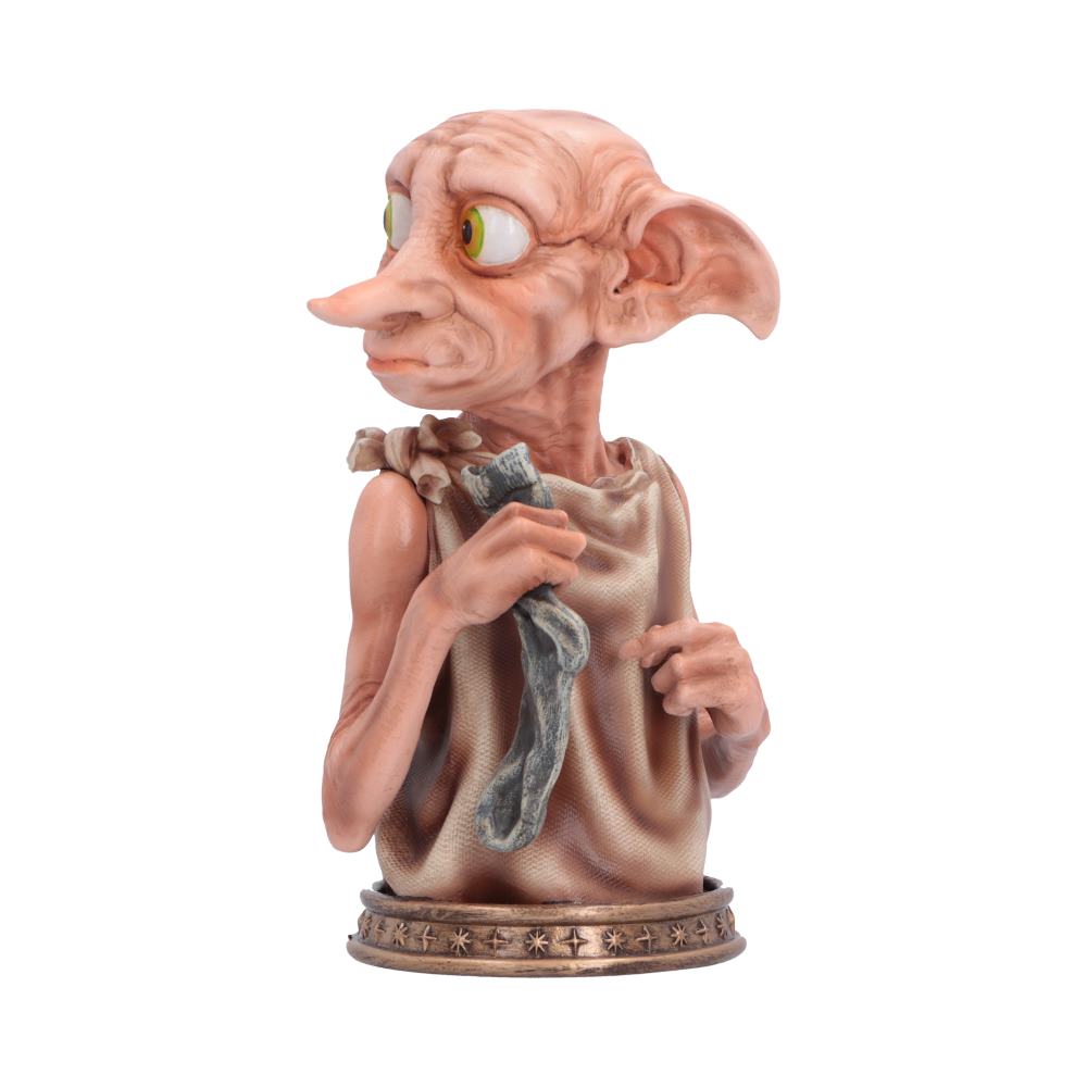 Harry Potter Dobby Bust Small - Dobby holding a sock above round base