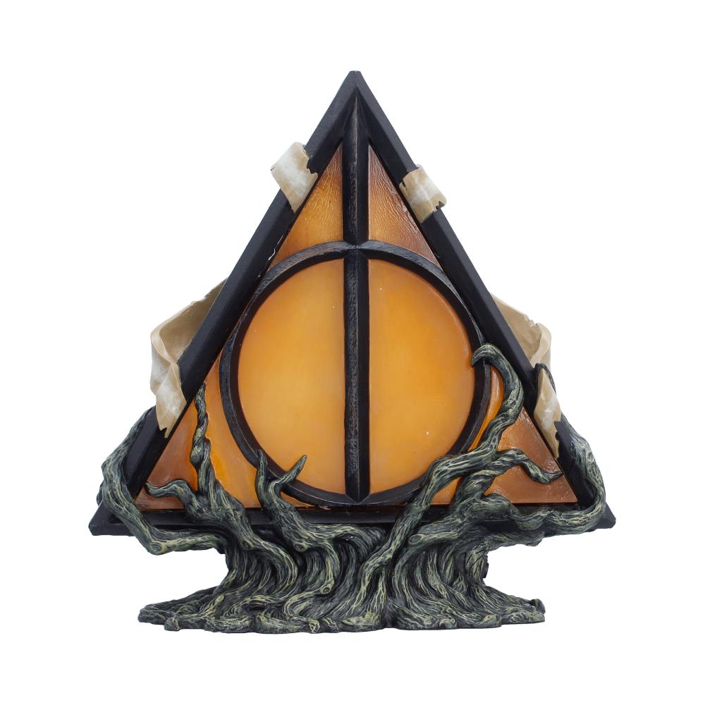 Harry Potter Deathly Hallows Lamp - rear view of circular centre and tangled roots
