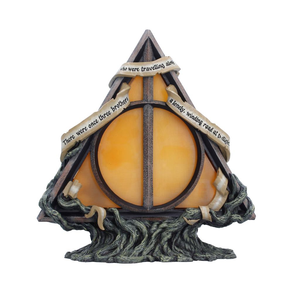 Harry Potter Deathly Hallows Lamp - Deathly Hallows symbol above branch-shaped base