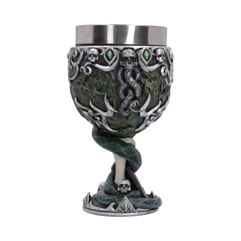 Harry Potter Voldemort Chalice - reverse with Dark Mark and sculpted ornamentation