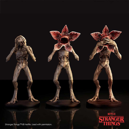 Stranger Things Three Wise Demogorgons - Demogorgon set displayed against dark backdrop