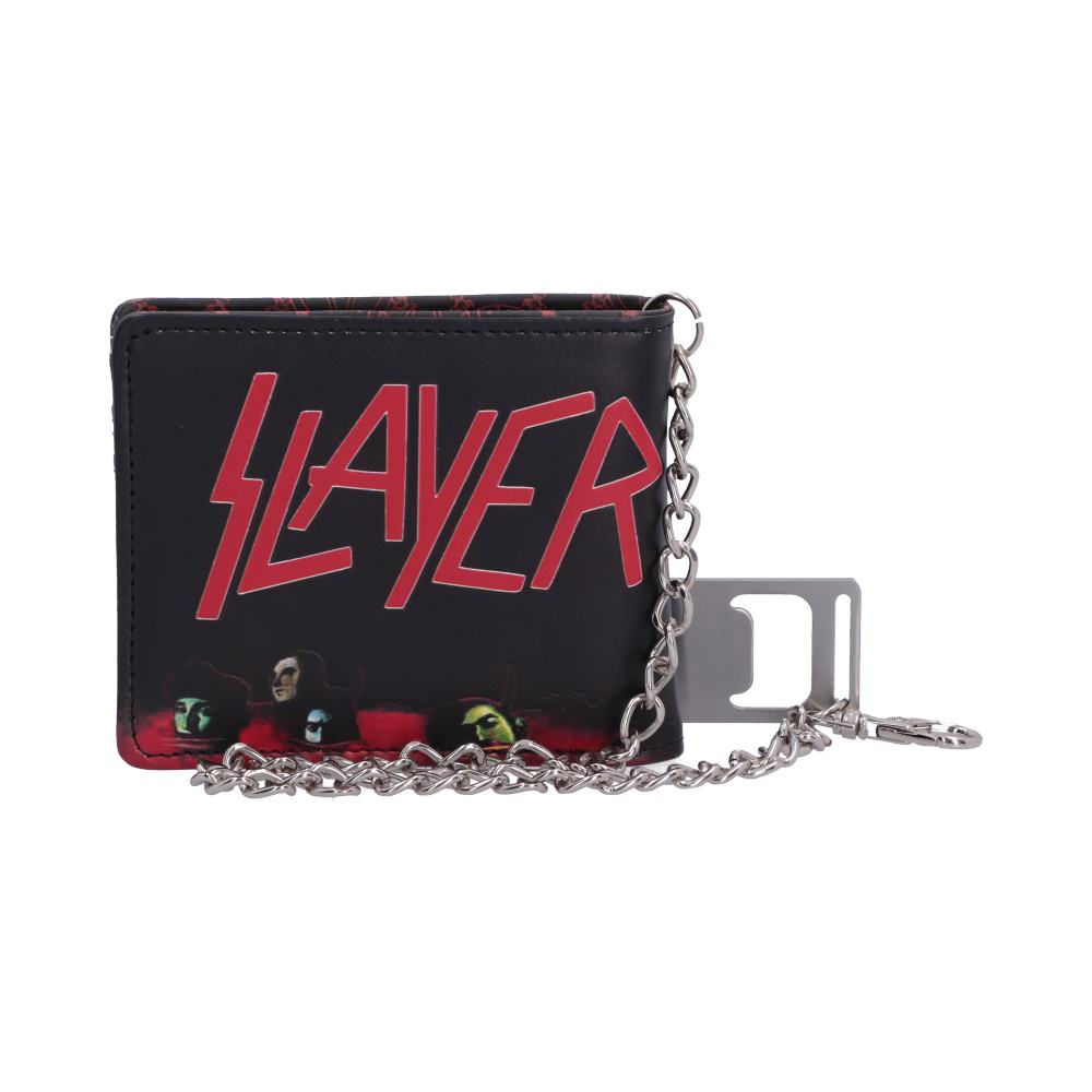 Slayer Reign in Blood Wallet - reverse with red Slayer logo