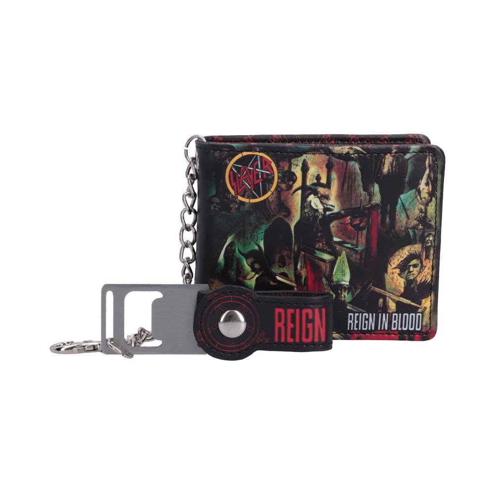 Slayer Reign in Blood Wallet - Reign in Blood album artwork on chain wallet