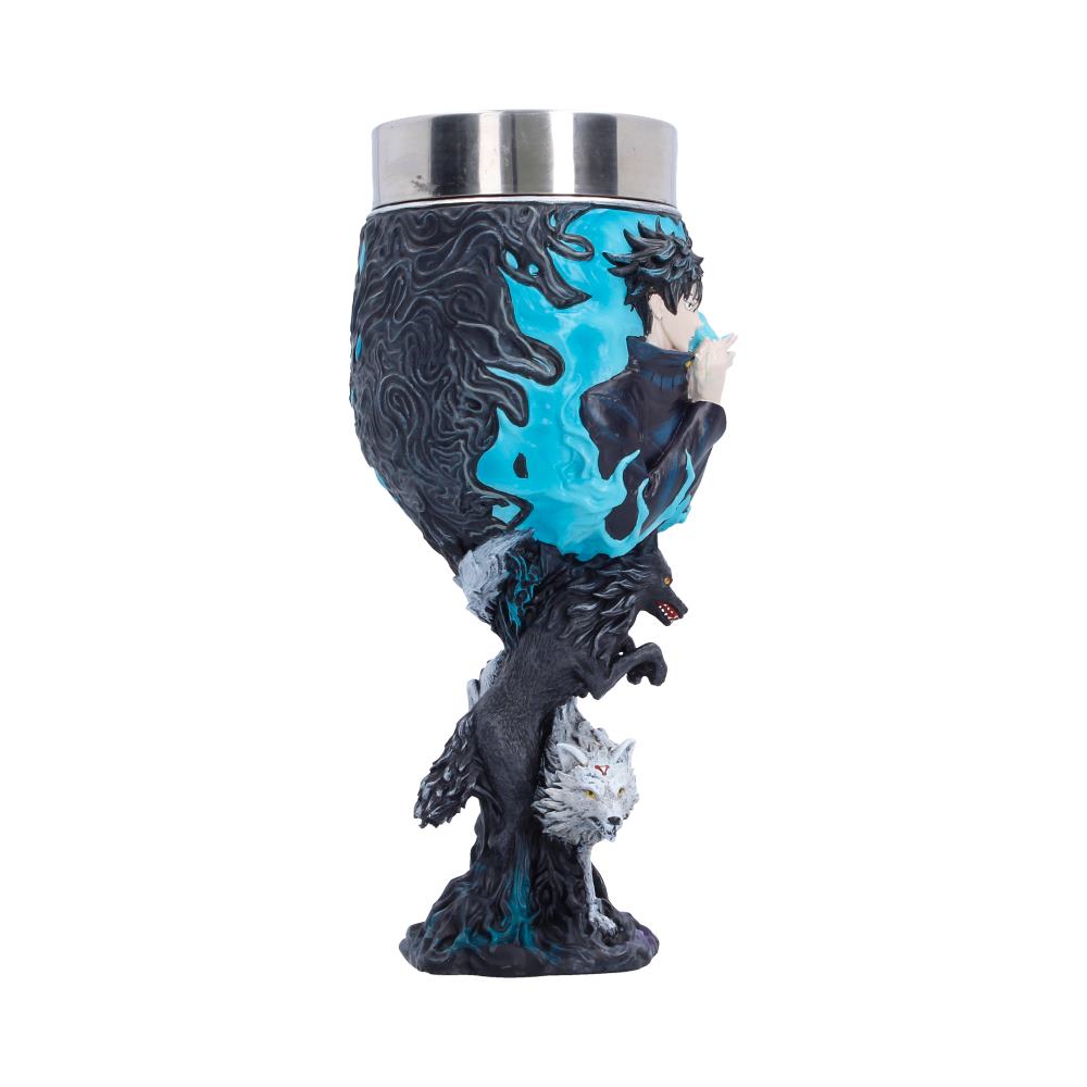 Jujutsu Kaisen Megumi Fushiguro Goblet - opposite angle of Megumi goblet and dogs