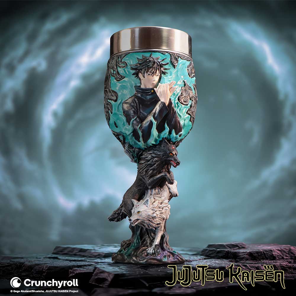 Jujutsu Kaisen Megumi Fushiguro Goblet - goblet displayed in a blue-toned fantasy setting