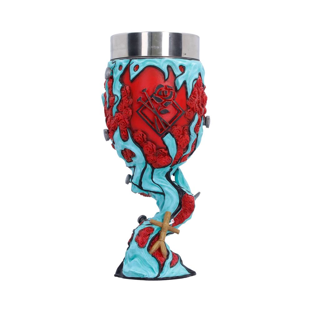 Jujutsu Kaisen Nobara Kugisaki Goblet - reverse with rose and crossed-pin emblem