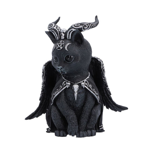 Cult Cuties Halpurr Cat Figurine - angled view of skull between Halpurr’s horns
