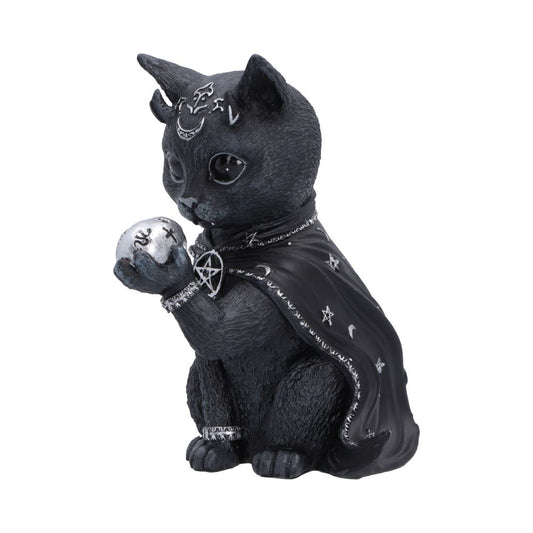 Cult Cuties Feligor Cat Figurine - angled view of Feligor’s raised paw and cape