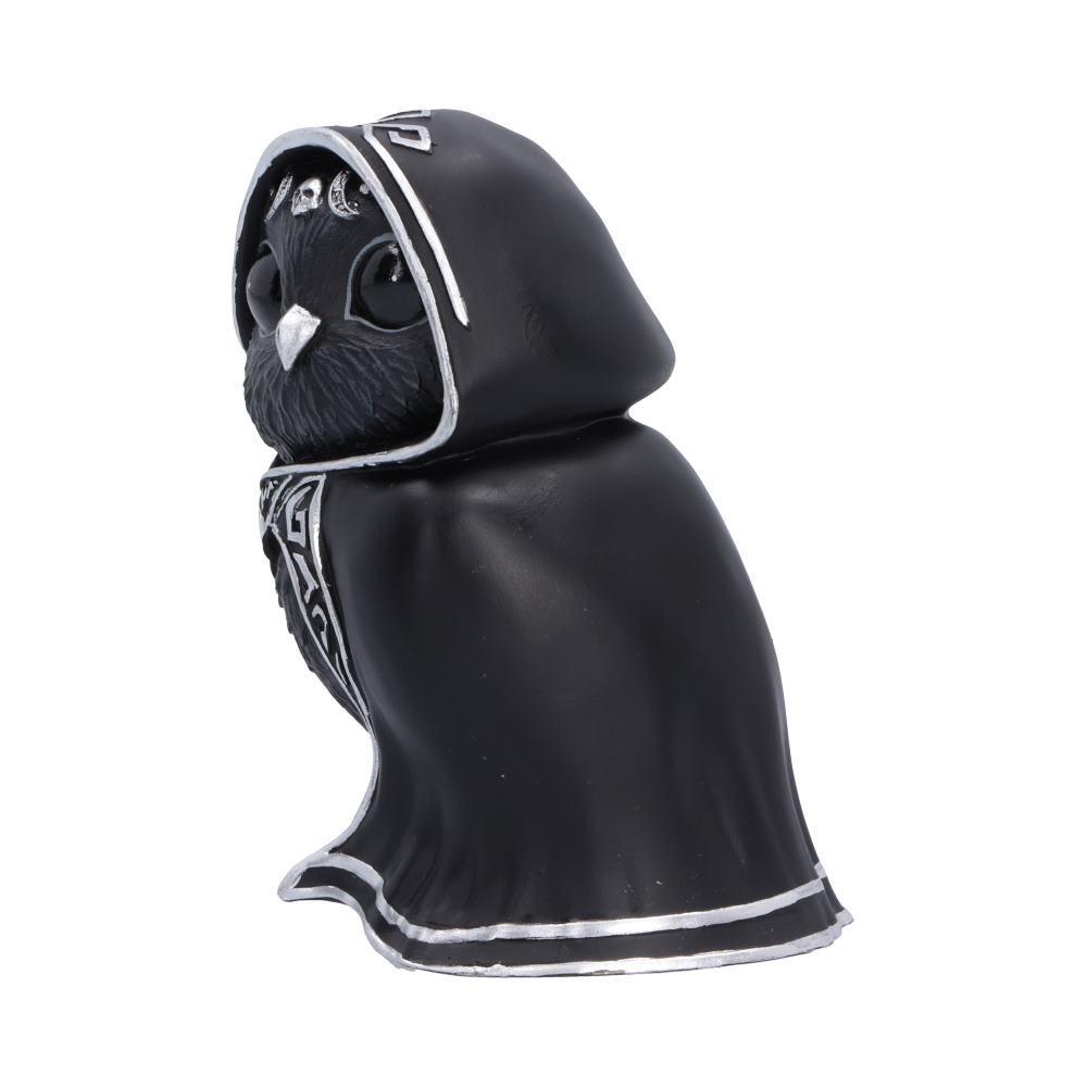 Cult Cuties Featheros Bird Figurine - side view of cloak and silver-coloured border