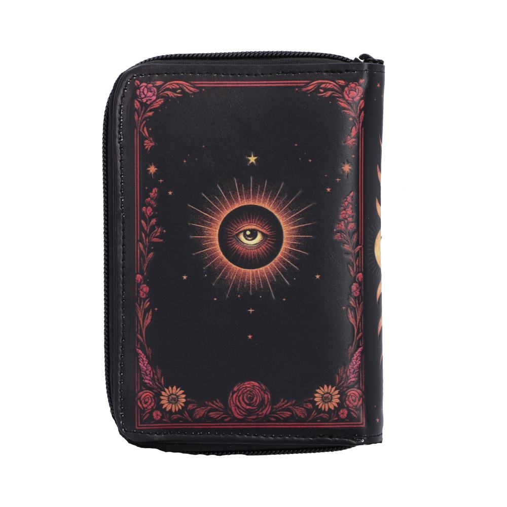 Spirit Board Bloom Embossed Purse - reverse with radiant all-seeing eye