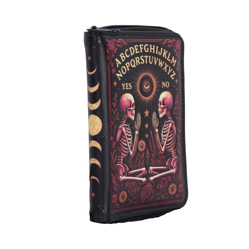 Spirit Board Bloom Embossed Purse - opposite angle of spirit-board artwork