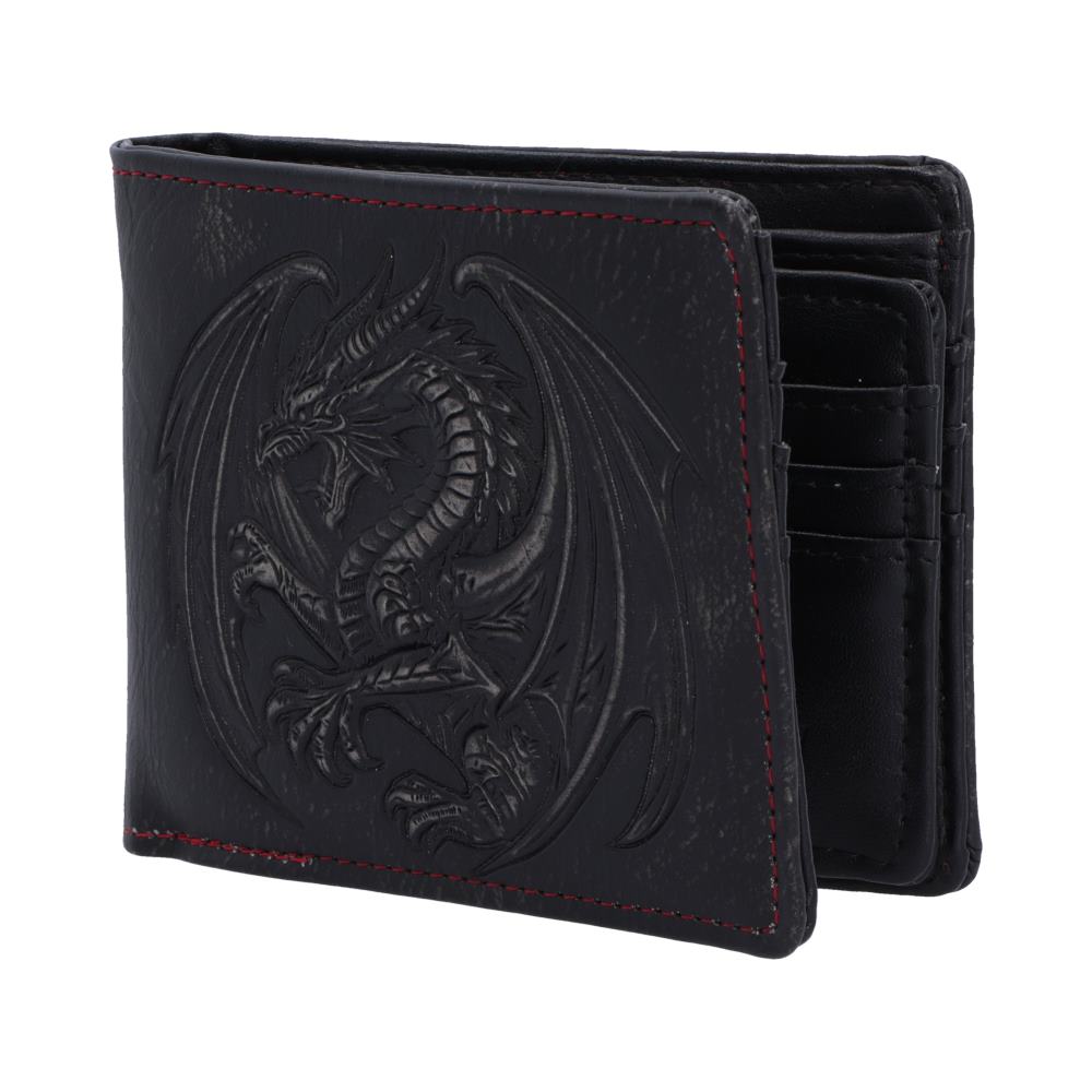 Obsidian Dragon Wallet - open wallet showing card compartments