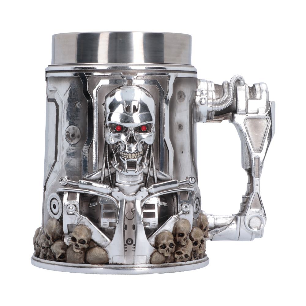 Terminator T-800 Tankard - T-800 endoskeleton on mechanical tankard