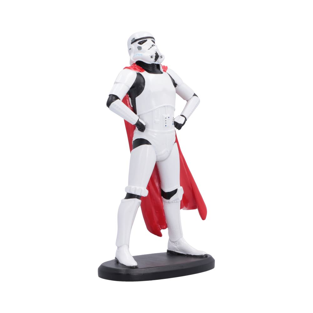 Original Stormtrooper Super Trooper Figurine - Side view of helmet and cape folds
