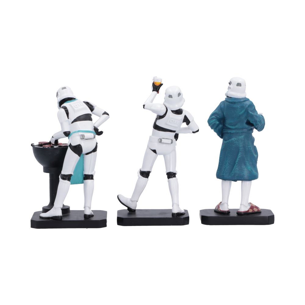 Stormtrooper Living for the Weekend Figurines - Rear view of dressing gown armour and apron