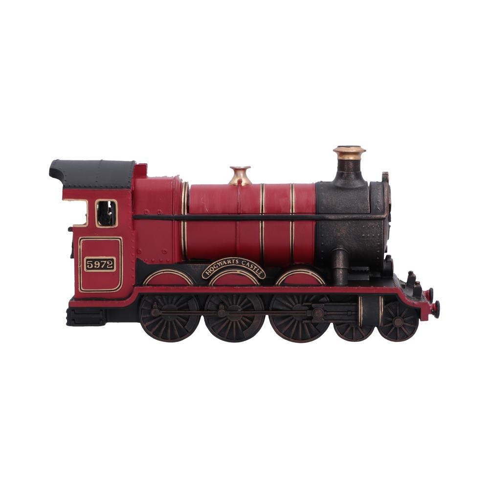 Harry Potter Hogwarts Express Box - Opposite side view of red train and wheel details
