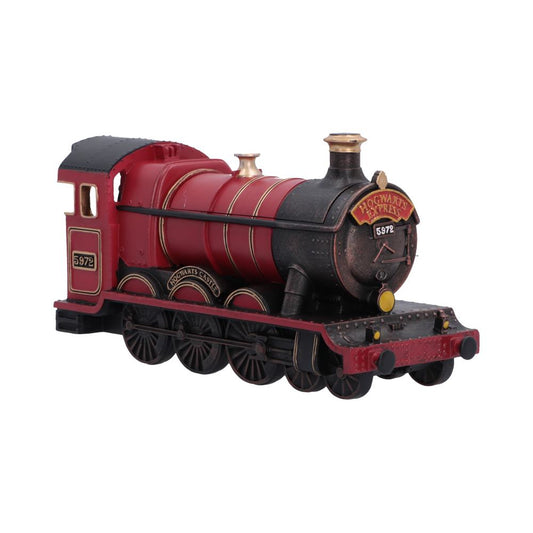 Harry Potter Hogwarts Express Box - Side view of red locomotive with black wheels and gold accents