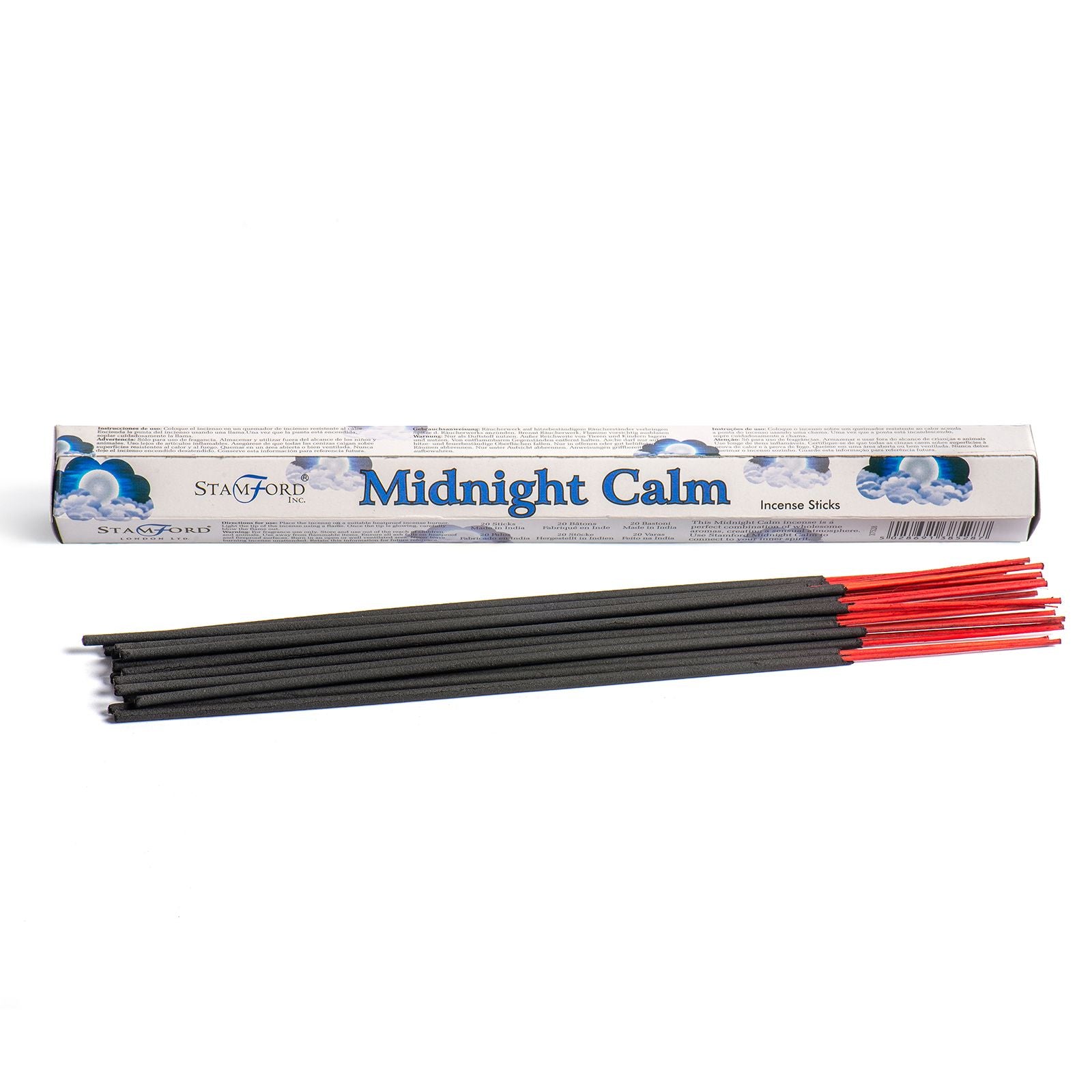 Midnight Calm Premium Incense Sticks – Stamford incense sticks with calming fragrance and approx 25–30 minute burn time
