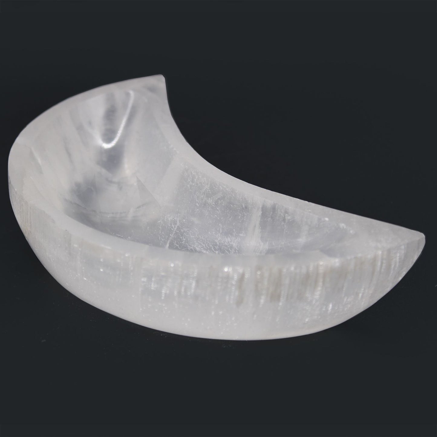 Selenite Moon Bowl Large