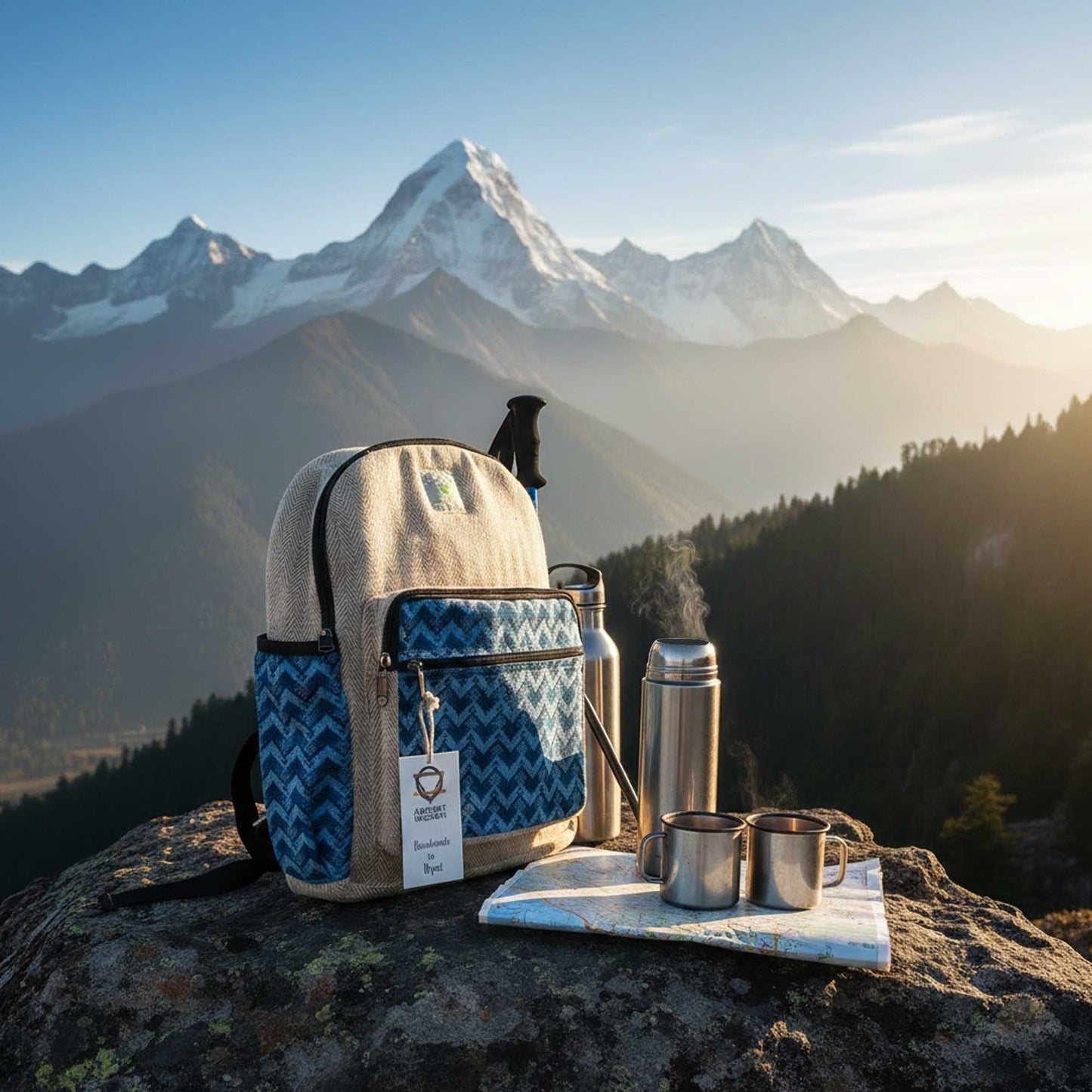 Large Kathmandu Backpack - Dhaka Design