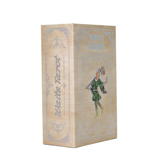 Silver Foil Waite tarot card set with classic Rider-Waite artwork, reflective silver detailing and booklet