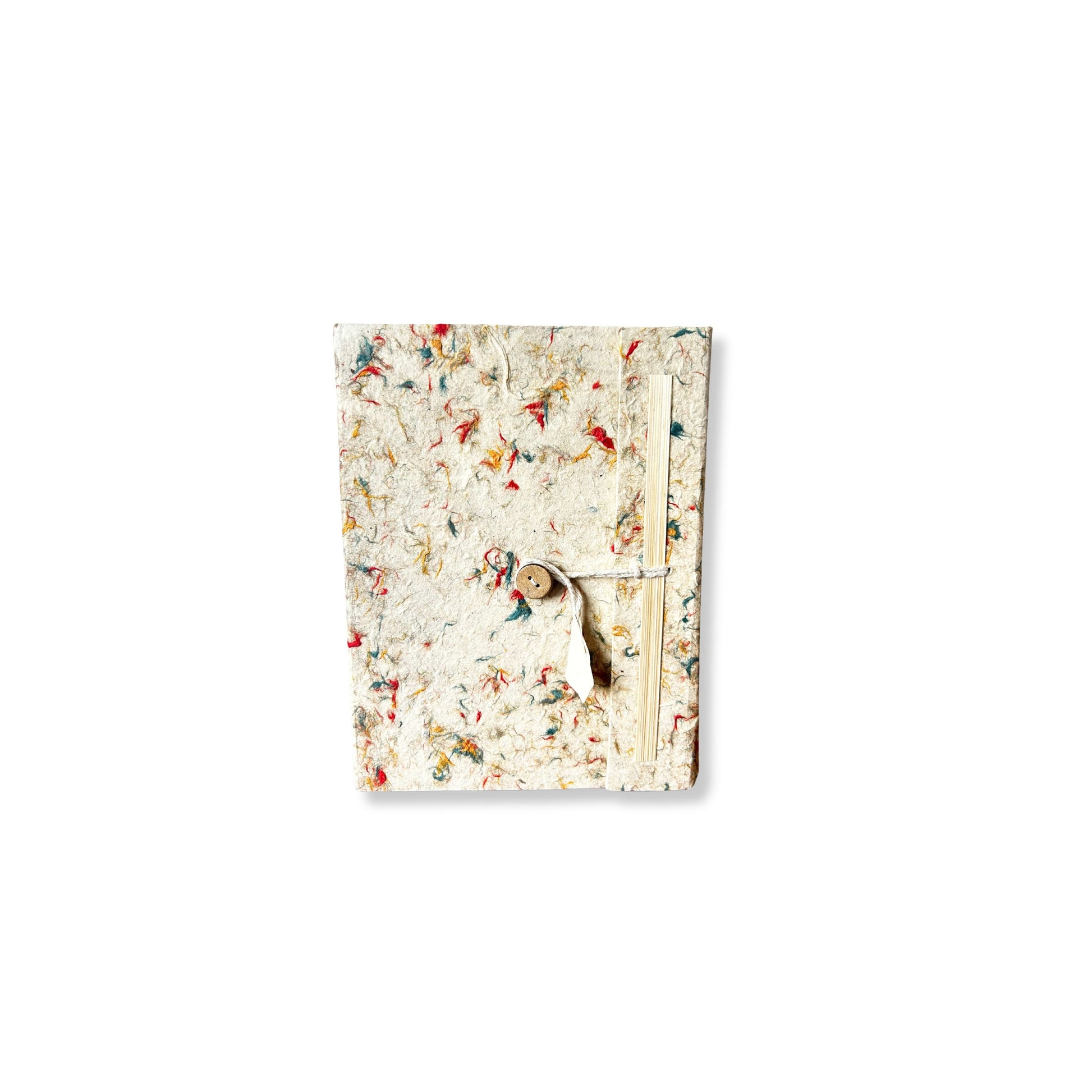 Mixed Colour Lokta Journal mini handmade paper with recycled cotton cover for travel notes and sketching