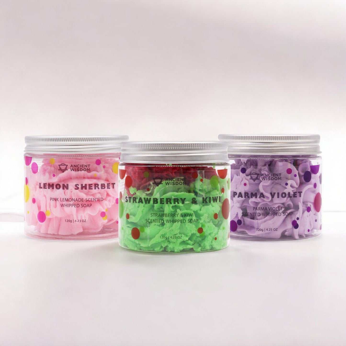 Whipped Soap Set Top Sellers gift trio of creamy whipped body soaps in assorted scents