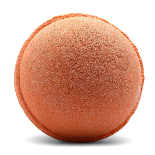 Set of 3 tangerine and grapefruit jumbo bath bombs citrus fresh soak