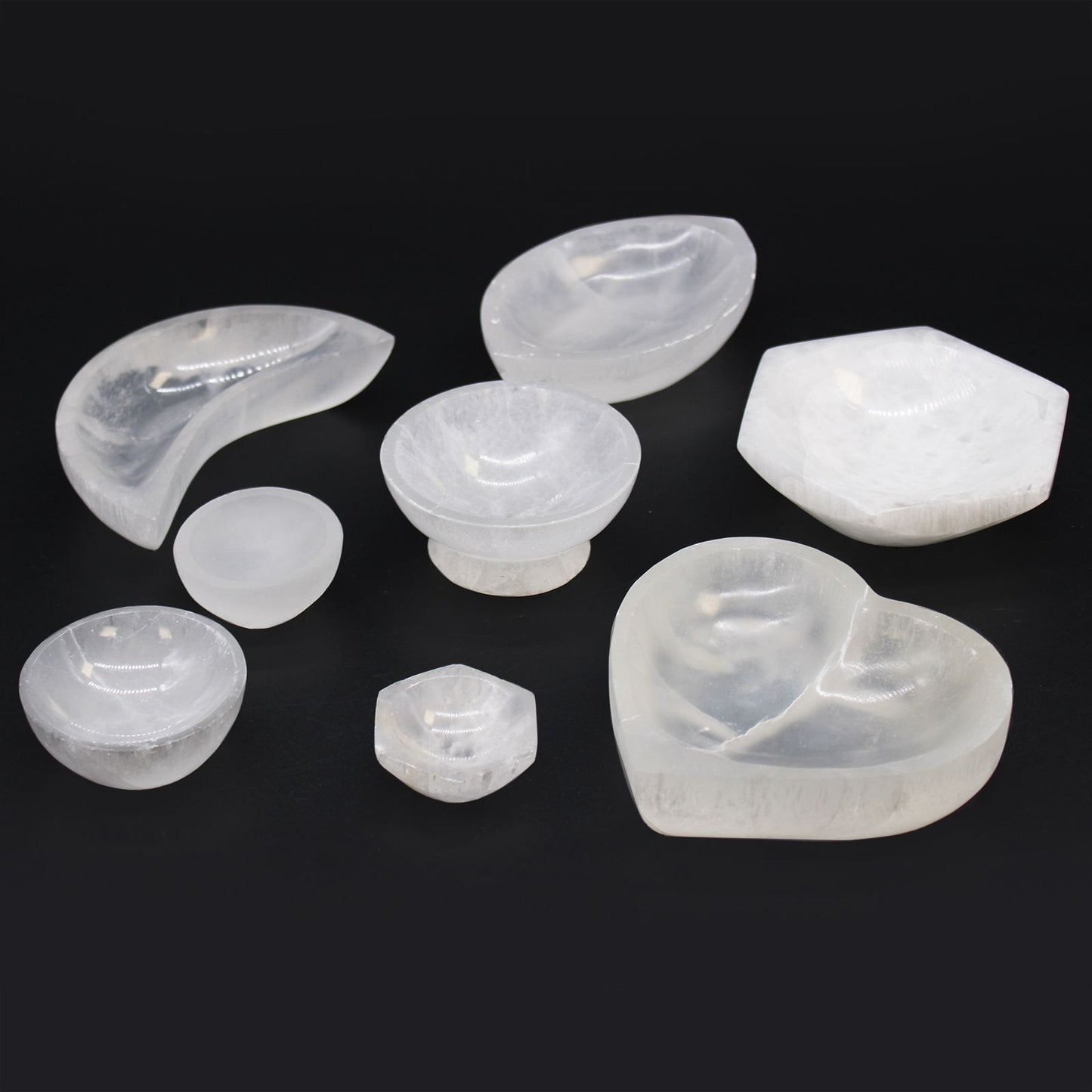 Selenite Hex Bowl XL