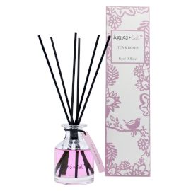 Tea Rose reed diffuser 140ml with soft floral fresh rose fragrance for elegant home scent