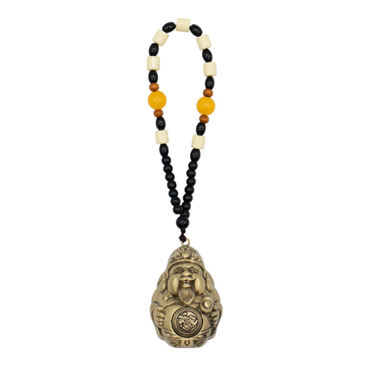 Feng Shui hanging God of Wealth amulet for attracting prosperity and financial opportunity