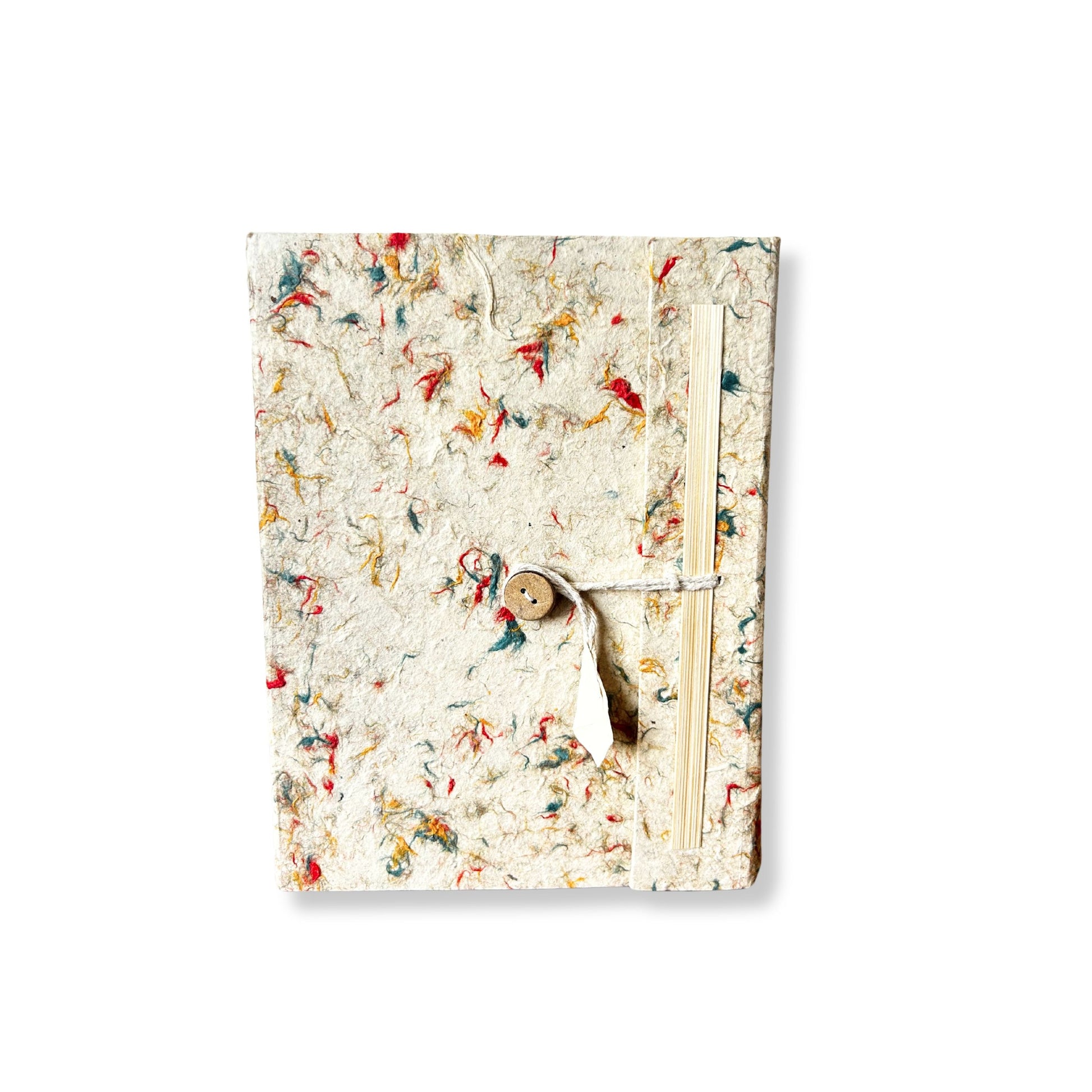 Mixed Colour Lokta Journal medium handmade paper with recycled cotton cover for journaling and sketching