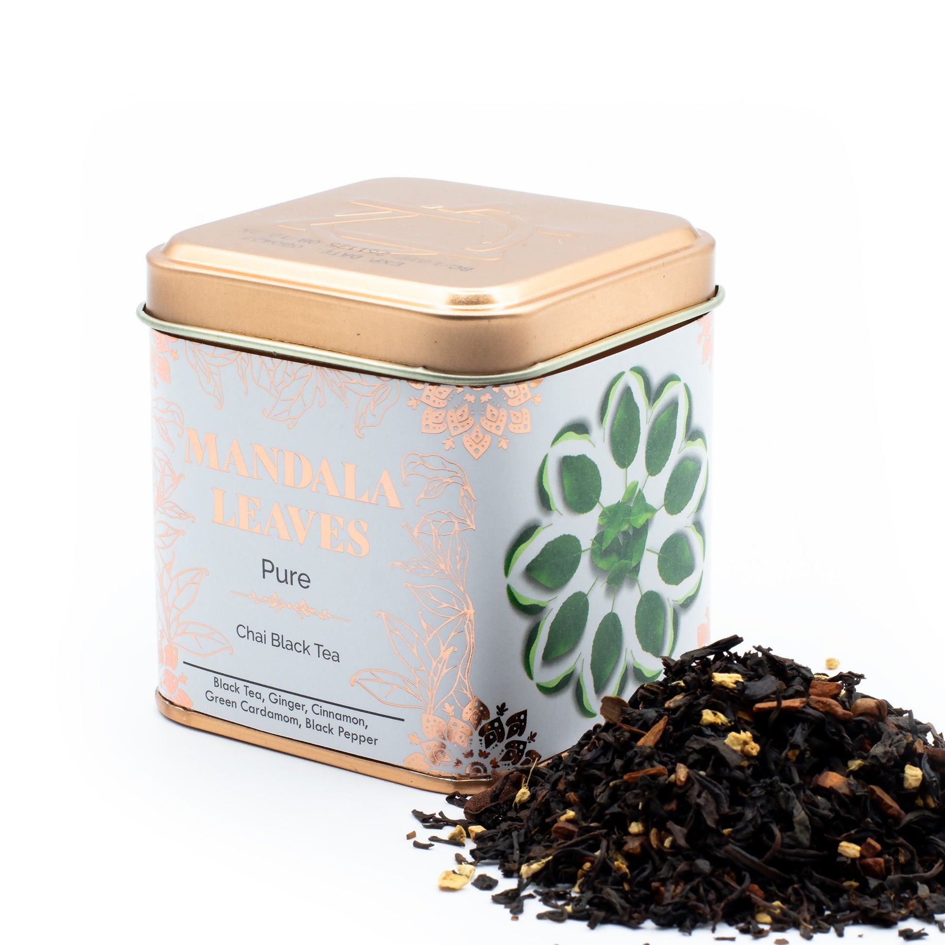 Chai Black Tea 50g – spiced loose leaf tea with cinnamon, cardamom and ginger in a tin