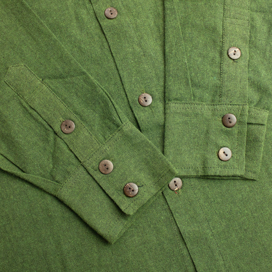 Nomad Sari Kathmandu Shirt - Forest Green - Large