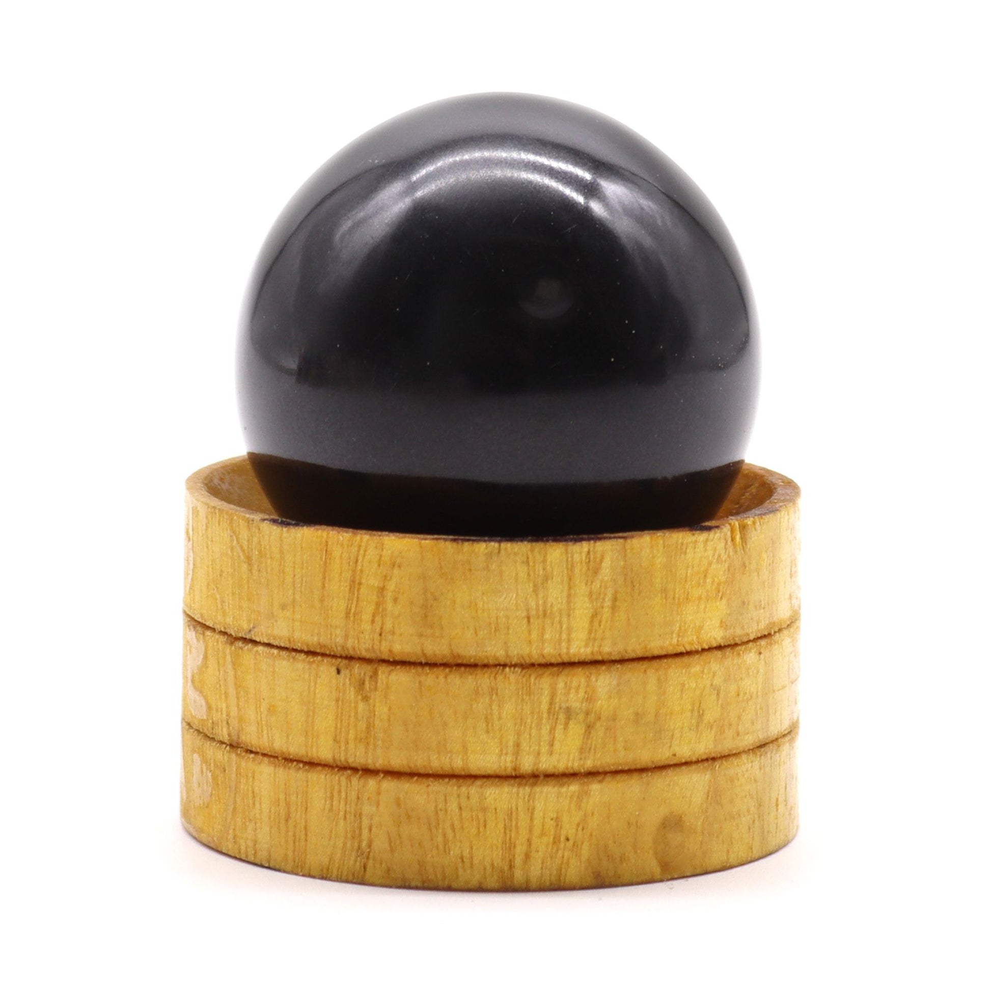 Tourmaline sphere 40mm crystal ball with stand dark gemstone polished