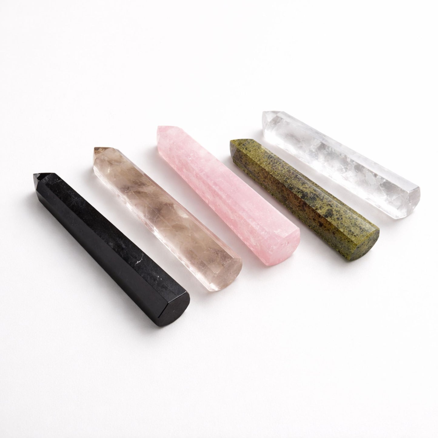 Gemstone Six Face Obelisk Point approx 11cm - Smoky Quartz