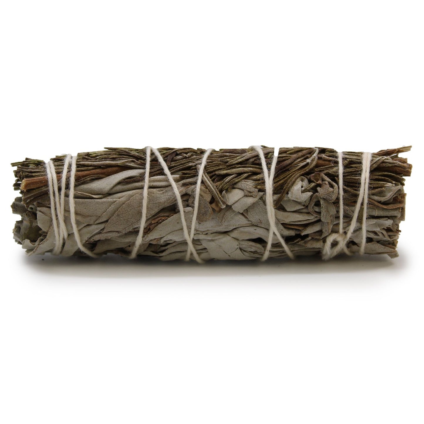 Smudge Stick – White Sage & Rosemary 10cm natural herbal bundle for smoke cleansing, energy clearing, focus enhancement, meditation and spiritual rituals